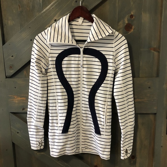 lululemon athletica Jackets & Blazers - Lululemon Stripe Jacket Size 2